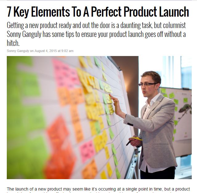 product launch planning
