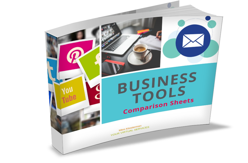 Business Tools Comparison Sheet